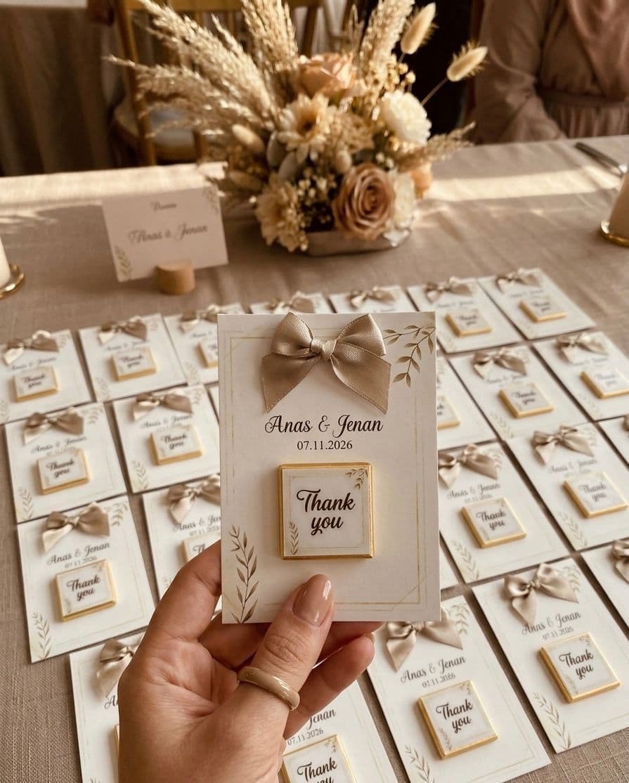 Monogram Chocolate Favor